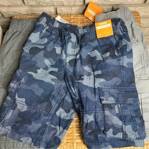 3 Pairs Boys Cargo Shorts Gymboree Children’s Place - Picture 4 of 7